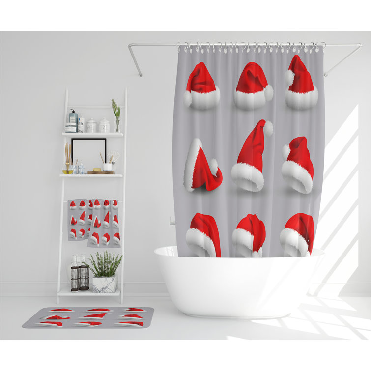 The Seasonal Aisle Merlyn Polyester Shower Curtain Set Wayfair